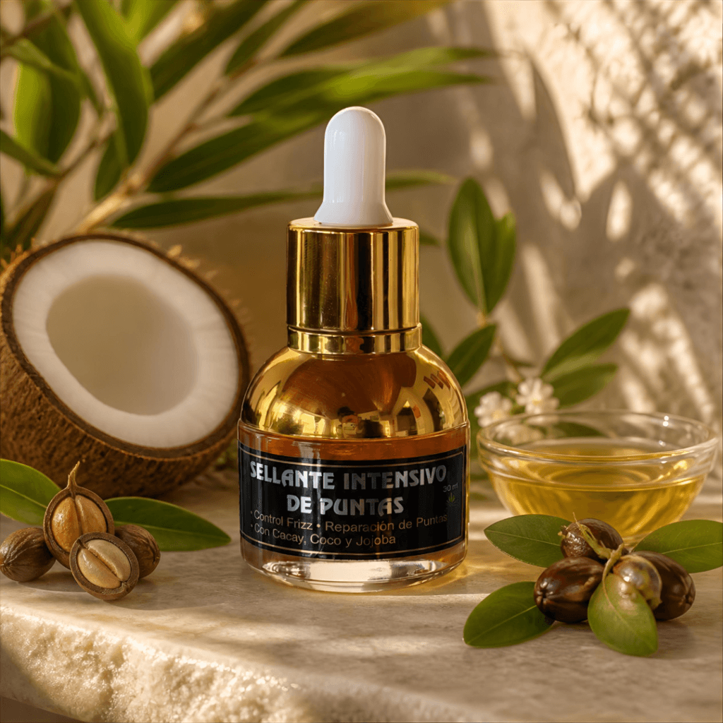 Sellante de puntas Divinas con aceites de cacay jojoba coco y argán